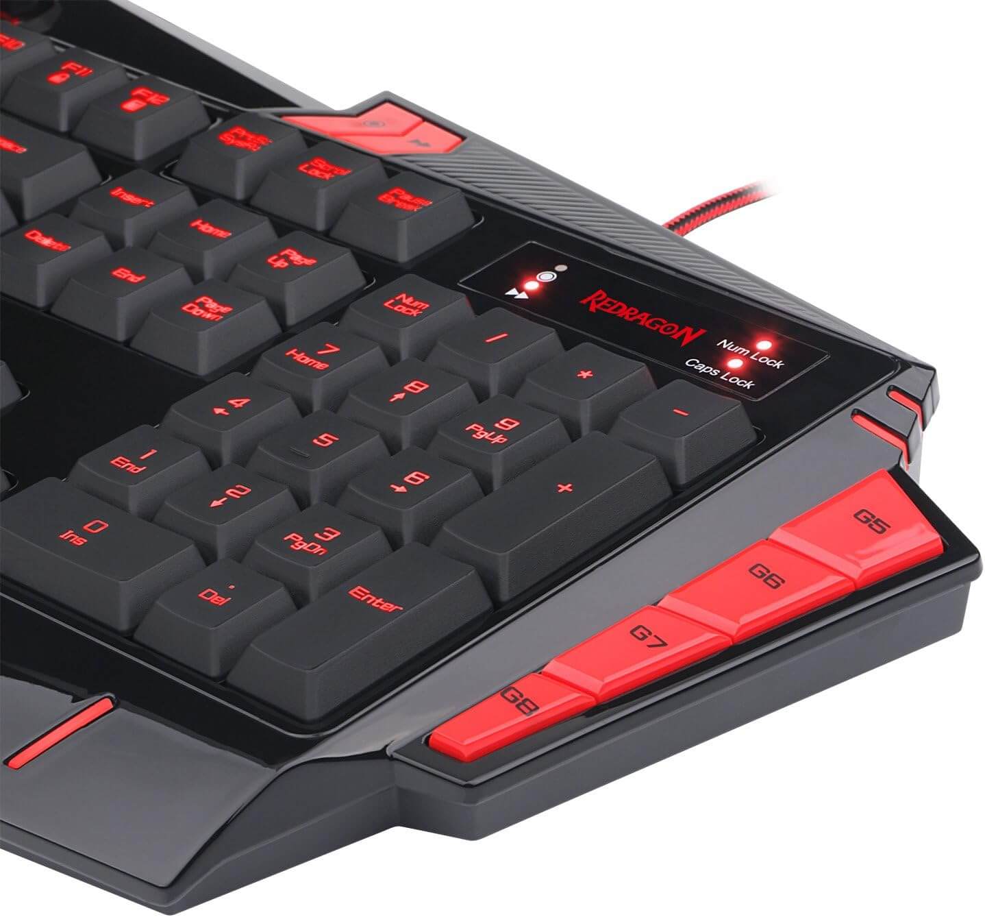 Redragon K501-2 Asura USB Gaming Keyboard, 7 Color Backlight Illumination, 116 Standard Keys, 8 Programmable Macro Keys Redragon K501-2 Asura USB Gaming Keyboard, 7 Color Backlight Illumination, 116 Standard Keys, 8 Programmable Macro Keys